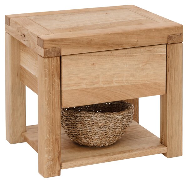NOČNÝ STOLÍK, dub, farba duba, 50/45/40 cm Linea Natura - Spálňové sety