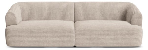 Svetlohnedá menčestrová pohovka 255 cm Campi – Cosmopolitan Design