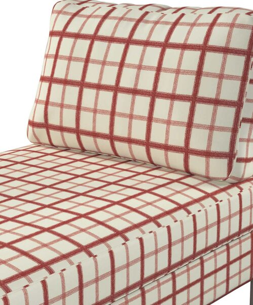 Poťah na ležadlo Karlstad, krátky farba produktu červená látka vzorované