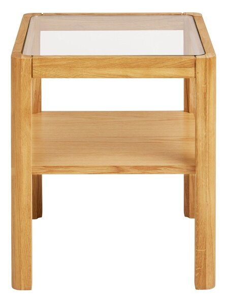 Odkladací stolík so sklenenou doskou 40x40 cm Lourmarin – House Nordic