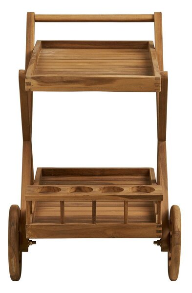 Servírovací stolík na kolieskach z masívneho dreva 50x86 cm Pasaku – House Nordic