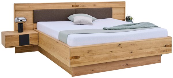 POSTEĽ S NOČNÝMI STOLÍKMI, 180/200 cm, dub bianco Linea Natura - Postele