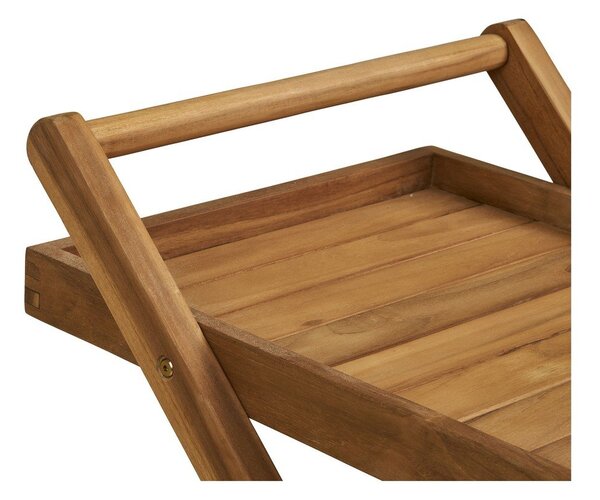 Servírovací stolík na kolieskach z masívneho dreva 50x86 cm Pasaku – House Nordic
