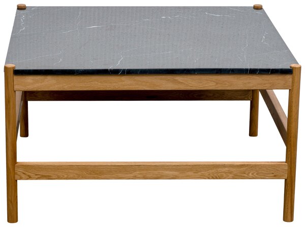 KONFERENČNÝ STOLÍK, prírodná farba, čierna, drevo, kameň, 80/45/80 cm MID.YOU - Stolíky do obývačky, Online Only