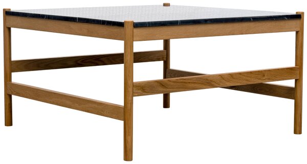 KONFERENČNÝ STOLÍK, prírodná farba, čierna, drevo, kameň, 80/45/80 cm MID.YOU - Stolíky do obývačky, Online Only