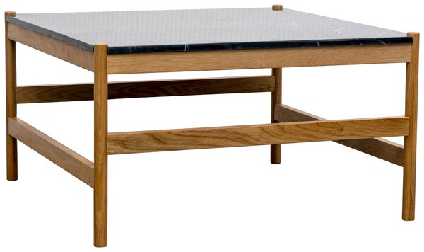 KONFERENČNÝ STOLÍK, prírodná farba, čierna, drevo, kameň, 80/45/80 cm MID.YOU - Stolíky do obývačky, Online Only