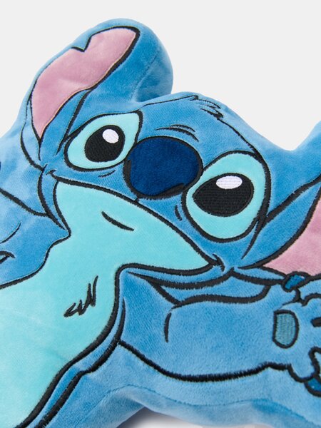 Sinsay - Ozdobný vankúš Stitch - svetlomodrá