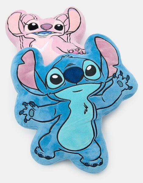 Sinsay - Ozdobný vankúš Stitch - svetlomodrá