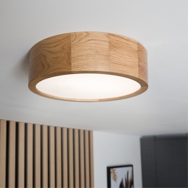 Brilagi - LED stropné svietidlo CARVALHO LED/20W/230V dub priemer 27,5 cm