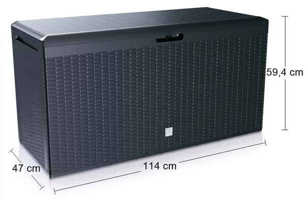 Záhradná truhlica MBRP290 290 l - antracit