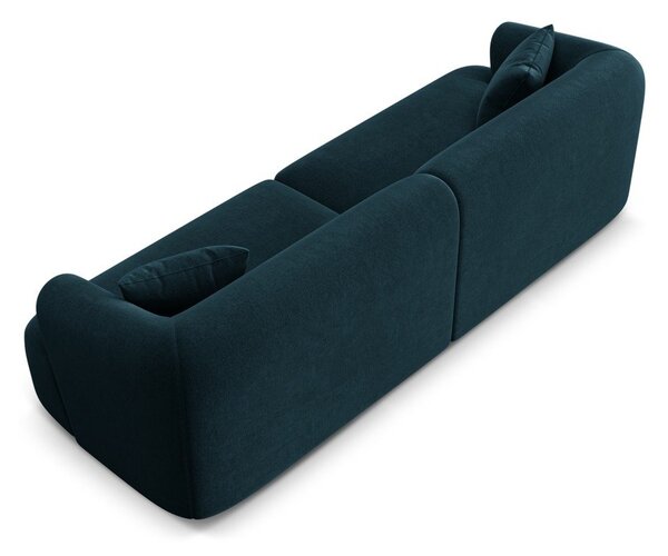 Zamatová pohovka v petrolejovej farbe 255 cm Campi – Cosmopolitan Design