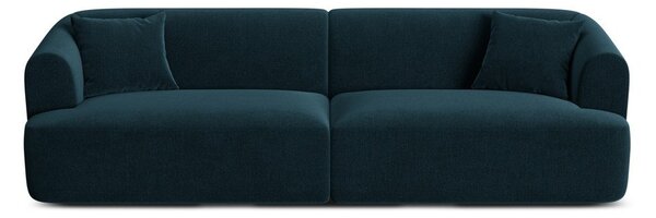 Zamatová pohovka v petrolejovej farbe 255 cm Campi – Cosmopolitan Design