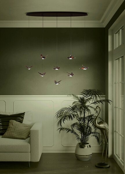 ZÁVESNÉ LED SVIETIDLO, R7s/Nein W, 116/26/150 cm Eglo - LED svetlá
