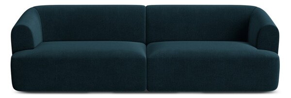 Zamatová pohovka v petrolejovej farbe 255 cm Campi – Cosmopolitan Design