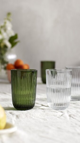 Pohár na vodu Hammershøi Green 370 ml – set 4 ks