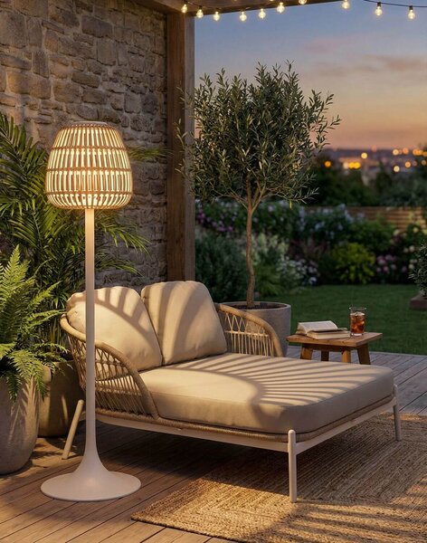 Zahradní stojací solární lampa Malta
