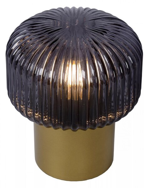 Lucide 78595/01/02 stolná lampička Jany 1x40W | E14 - mosadzná, vypínač na kábli