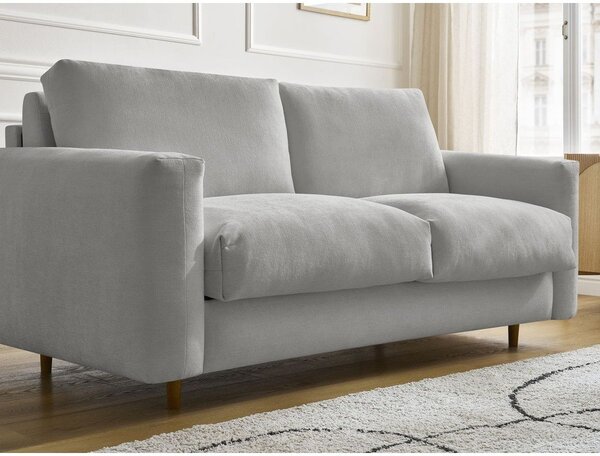 Sivá pohovka na každodenné spanie/rozkladacia 200 cm Cocoone – Bobochic Paris