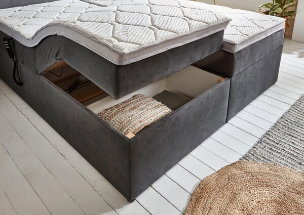 BOXSPRINGOVÁ POSTEĽ, 180/200 cm, sivá Carryhome - Online Only spálne, Online Only