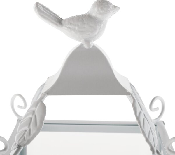 KONDELA Lampáš, 43 cm, biela, kov, POGOL TYP 2