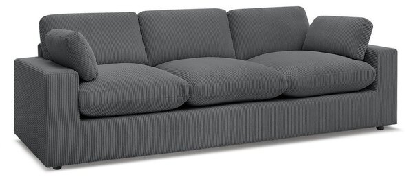 Tmavosivá menčestrová pohovka 250 cm Belair – Bobochic Paris