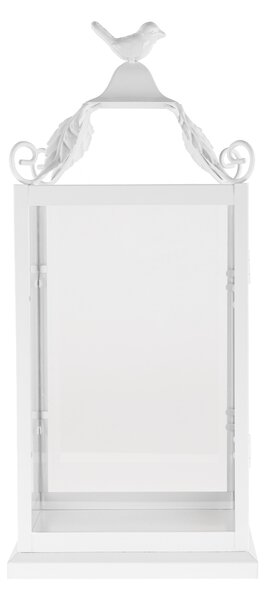 KONDELA Lampáš, 43 cm, biela, kov, POGOL TYP 2