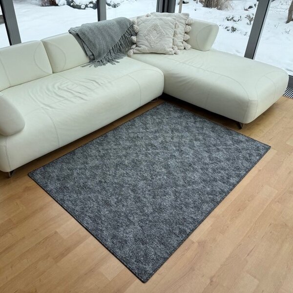 Vopi , Kusový koberec Madrid šedý, 57x120, šedá, chodba / predsieň