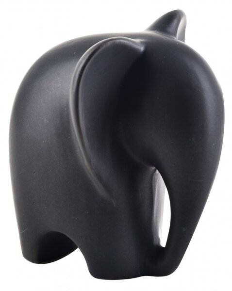 Mondex Keramický slon MIA BLACK I matne čierny