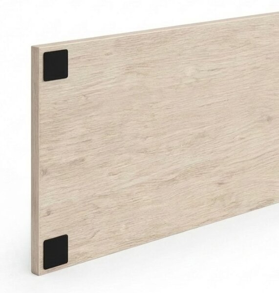 Kancelársky písací stôl s úložným priestorom BLOCK B03, 180x80 cm, biela/dub prírodný