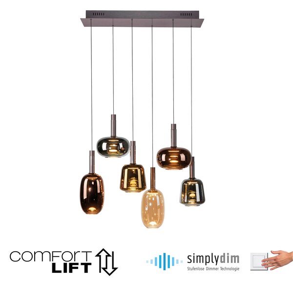 ZÁVESNÉ LED SVIETIDLO, 90/42/200 cm - Interiérové svietidlá