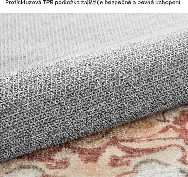 SONGMICS Kusový koberec FALCON 150x80 cm cappuccino/béžový