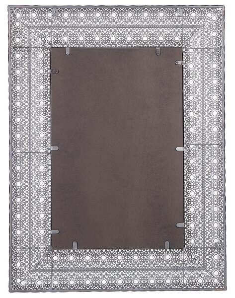 Nástenné závesné zrkadlo zlaté 69 x 90 cm obdĺžnikový ozdobný rám doplnok do domácnosti dizajnový doplnok