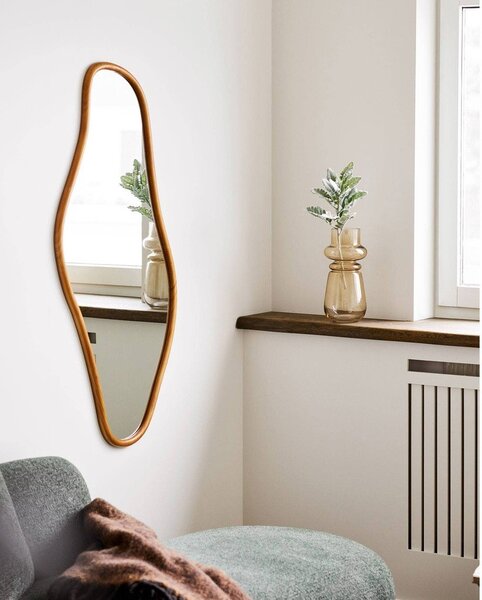 Nástenné zrkadlo s dreveným rámom 60x120 cm Brandsby – House Nordic