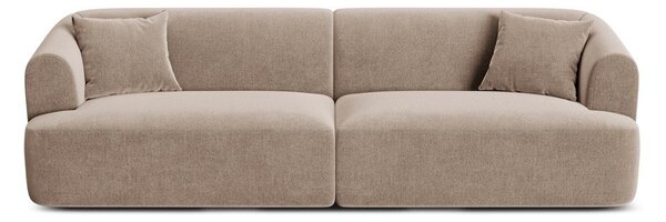 Svetlohnedá zamatová pohovka 255 cm Campi – Cosmopolitan Design