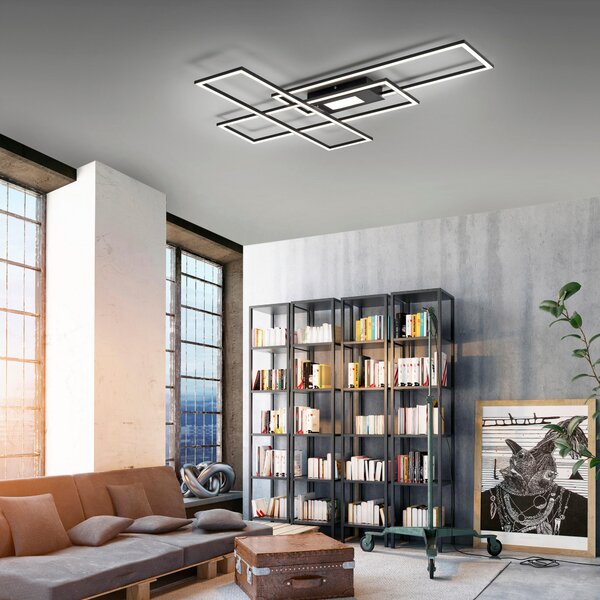 STROPNÉ LED SVIETIDLO, 99,2/69,4/5,1 cm - Interiérové svietidlá
