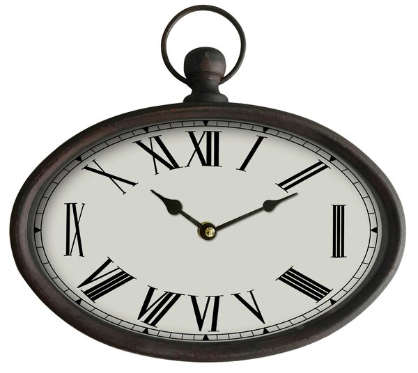 NÁSTENNÉ HODINY hnedá, čierna, béžová 29/27 cm Ambia Home - Hodiny