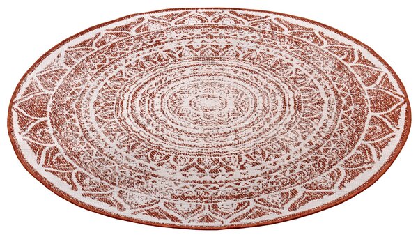 Hanse Home , DOPREDAJ: 200x200 (průměr) kruh cm Kusový koberec Twin Supreme 105497 Cayenne kruh – na ven i na doma, 200x200 (priemer) kruh, oranžová, chodba / predsieň