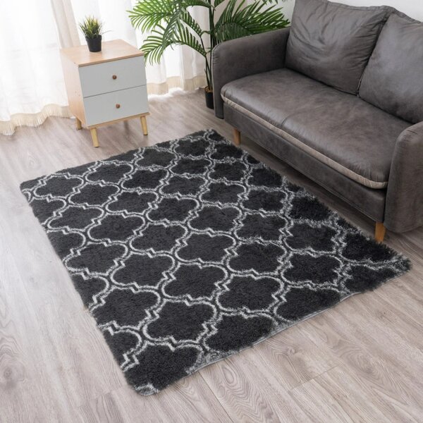 Protišmykový koberec DECOR sivý