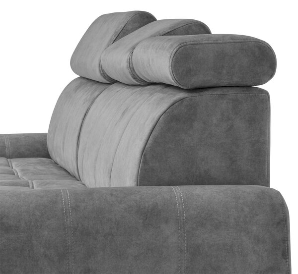 ROHOVÁ SEDACIA SÚPRAVA, textil, sivá Stylife - Sedačky