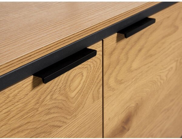 Knižnica v dekore duba v prírodnej farbe 90x190x40 cm Cesura – Unique Furniture