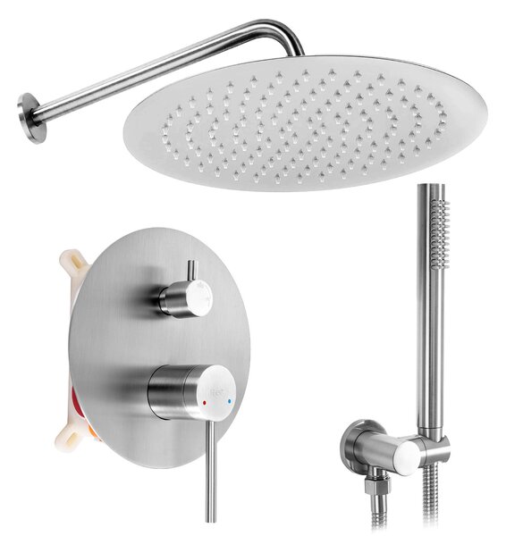 Podomietková sprchová súprava Rea Foss Clif Nickel Brush + BOX