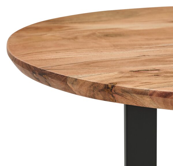 KONFERENČNÝ STOLÍK, prírodná farba, čierna, drevo, kov, 105/45/60 cm MID.YOU - Stolíky do obývačky, Online Only
