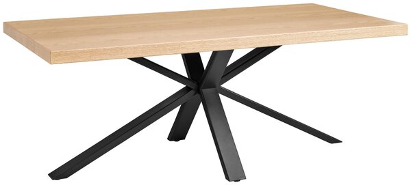 JEDÁLENSKÝ STÔL, dub, prírodná farba, čierna, 200/100/76 cm MID.YOU - Online Only jedálne, Online Only