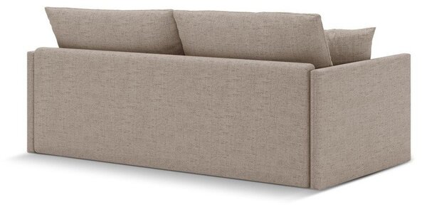 Svetlohnedá ženilková rozkladacia pohovka 209 cm Shannon – Cosmopolitan Design