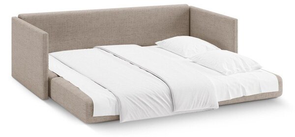 Svetlohnedá ženilková rozkladacia pohovka 209 cm Shannon – Cosmopolitan Design