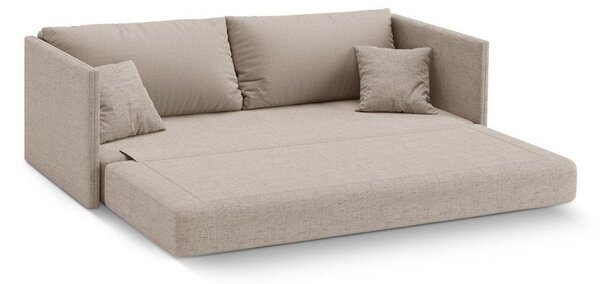 Svetlohnedá ženilková rozkladacia pohovka 209 cm Shannon – Cosmopolitan Design