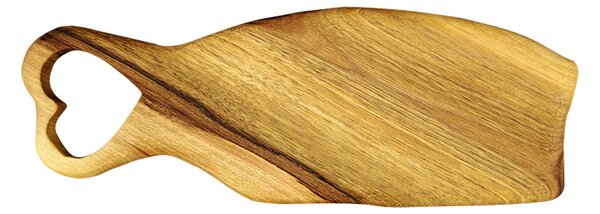 AMADEA Drevená doštička srdce, masívne drevo, 29 x 10,5 cm, český výrobok