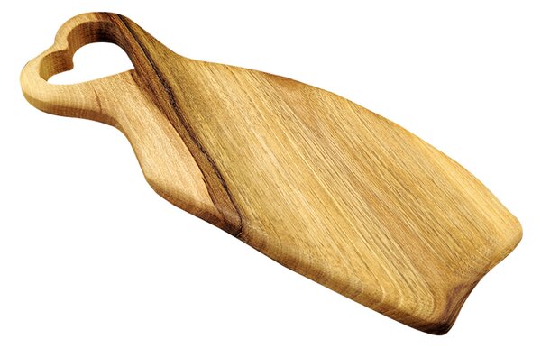 AMADEA Drevená doštička srdce, masívne drevo, 29 x 10,5 cm, český výrobok