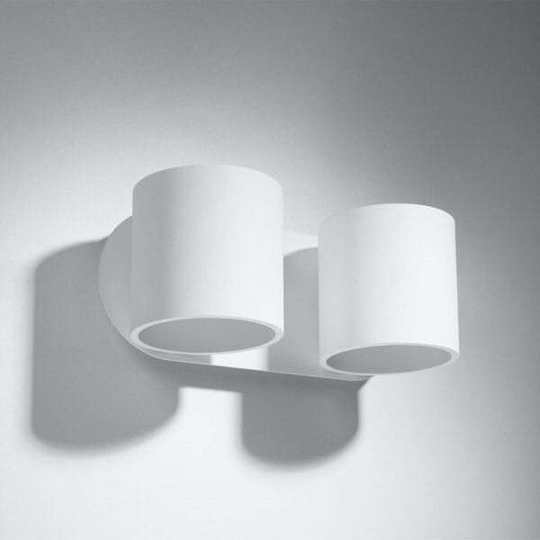 Sollux SL.0659 - Nástenné bodové svietidlo ORBIS 2xG9/40W/230V biela