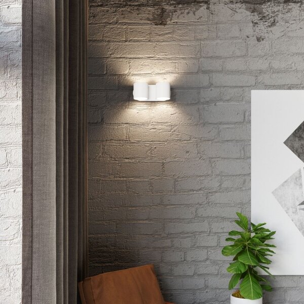 Sollux SL.0659 - Nástenné bodové svietidlo ORBIS 2xG9/40W/230V biela